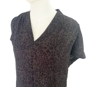 Denver Hayes Grey Shirt Dress Animal Print